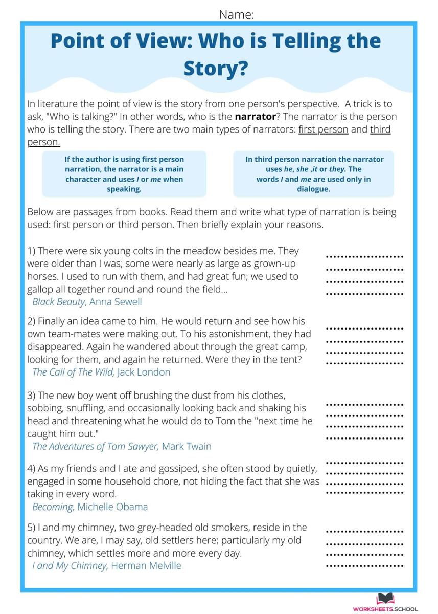 10 Best Point Of View Worksheets FREE EduWorksheets