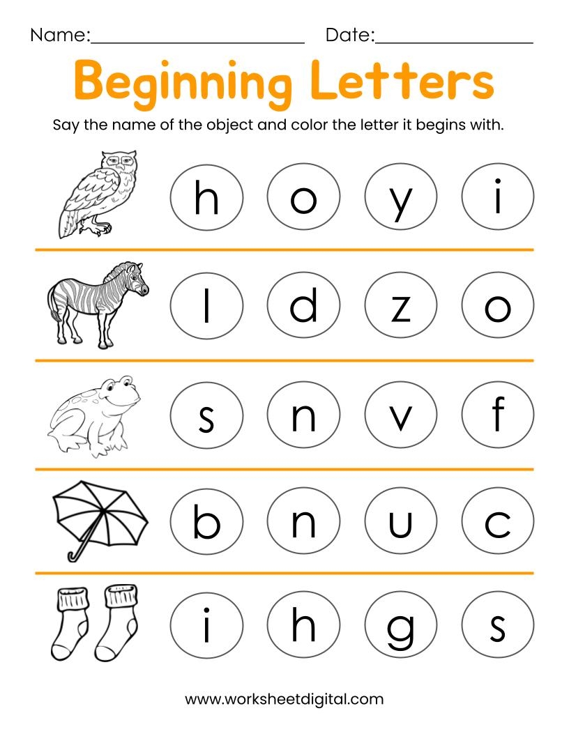 Back To School Worksheets For Kids ABCmouse