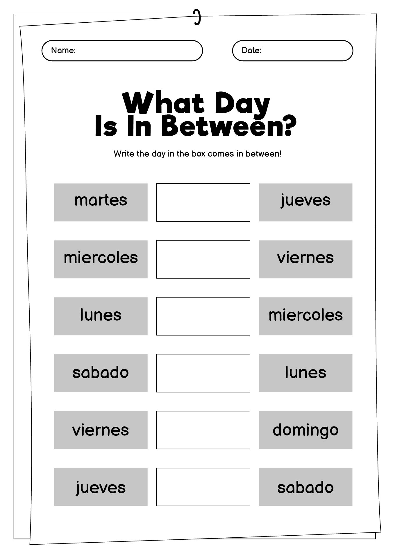 15 First Grade Spanish Worksheets Free PDF At Worksheeto