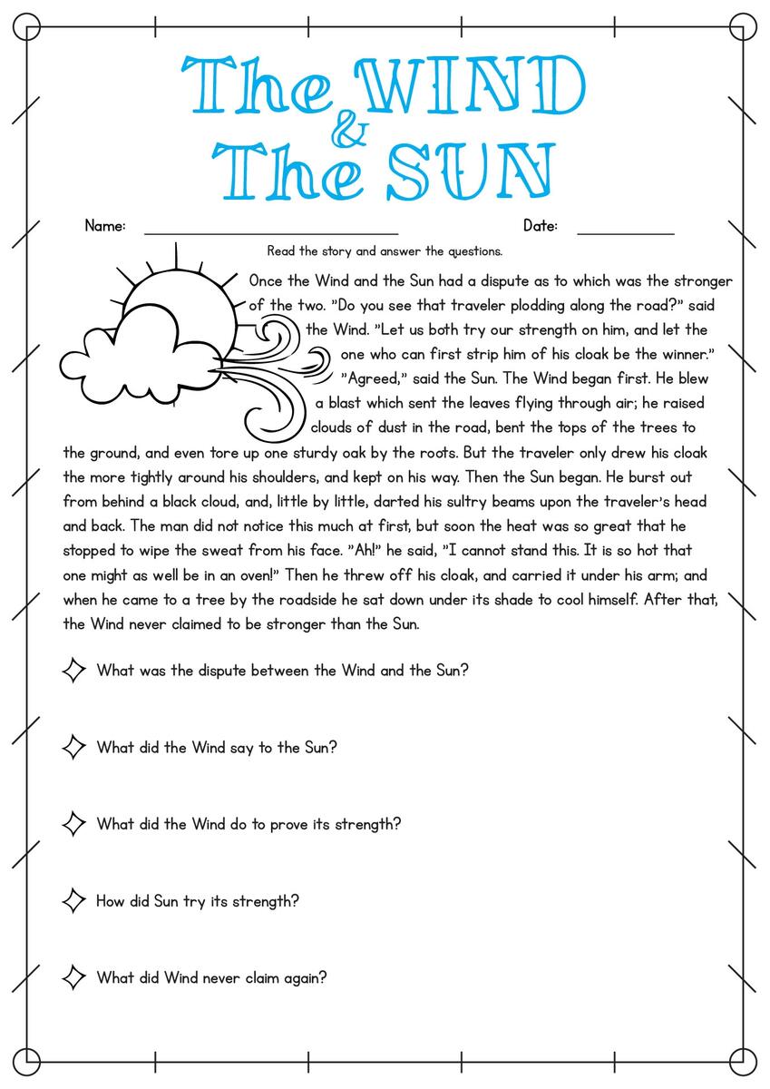 10 Best 4th Grade Reading Worksheets Free Printable Printablee Worksheets Library