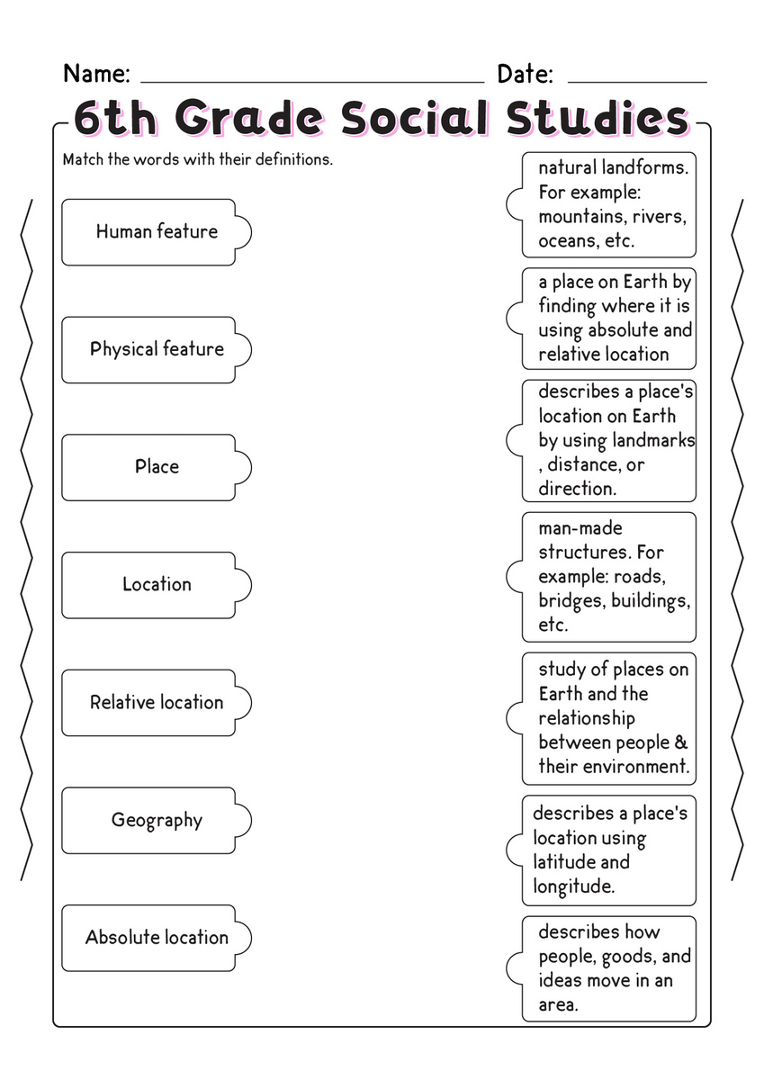 16 5th Grade Social Studies Printable Worksheets Free PDF At Worksheets Library