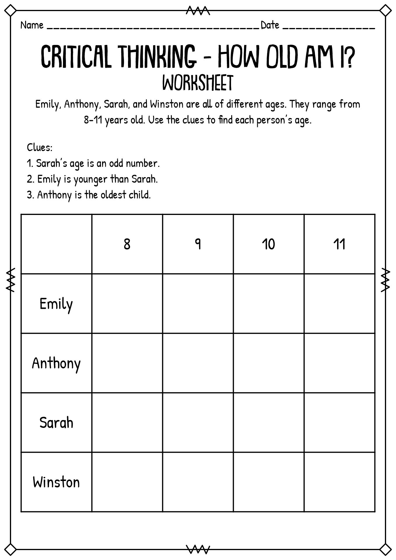 18 Brain Teasers Worksheets Critical Thinking Activities Worksheets Library 18 Brain Teasers Worksheets Critical Thinking Activities Worksheets Library