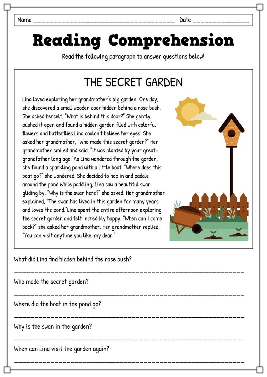 702 Beginner English Reading Comprehension Worksheets Grammarism