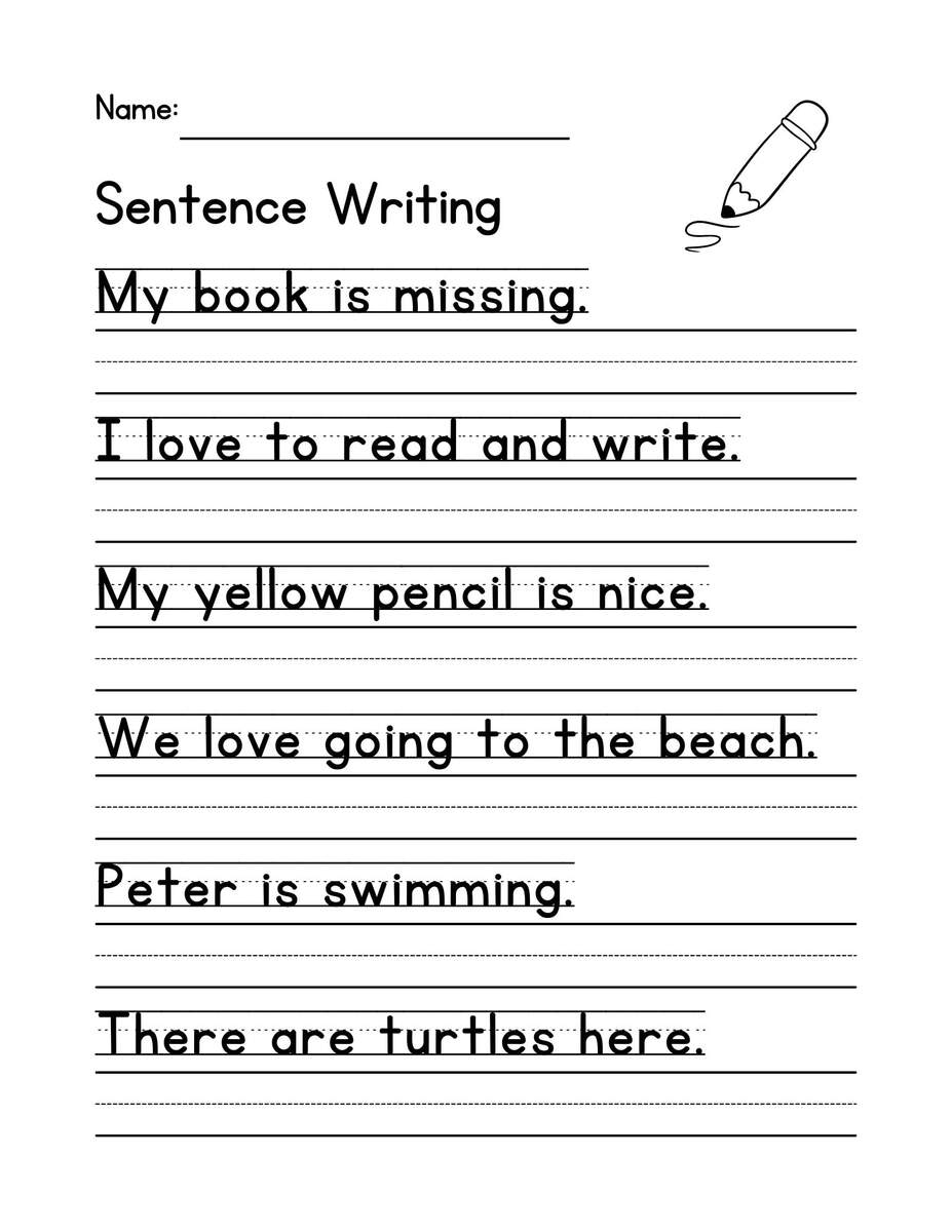 180 Write The Sentence Worksheets Printable Sentences Writing Practice Activity 1st 3rd Grade ELA Worksheets Homeschool English Activity Etsy