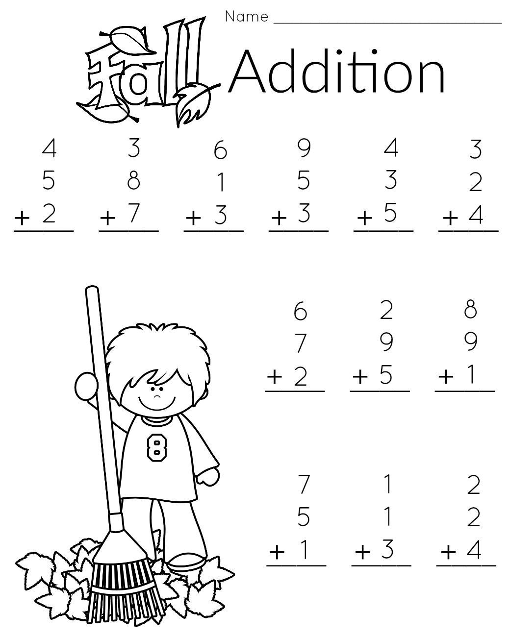 Math Review Printable 1st Grade Math Worksheet Catholic