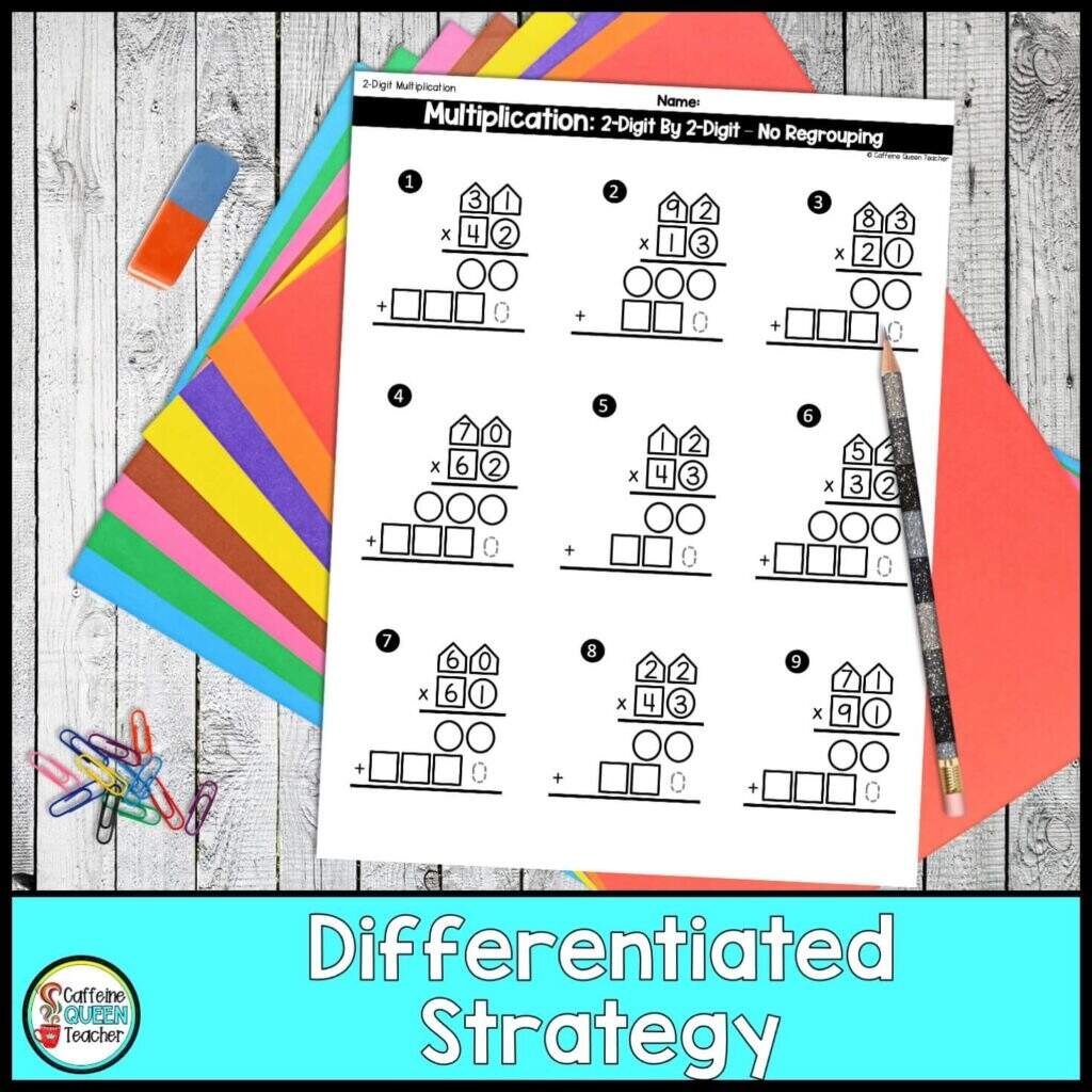 2 Digit Multiplication Made Simple Worksheets That Actually Work Caffeine Queen Teacher
