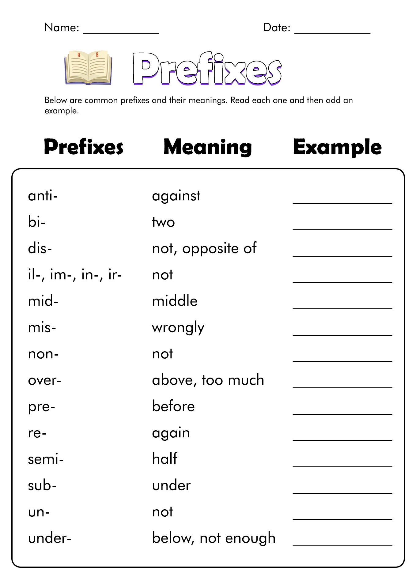 2nd Grade Prefix Worksheet Fun Activities To Build Vocabulary Skills 2nd Grade Prefix Worksheet Fun Activities To Build Vocabulary Skills