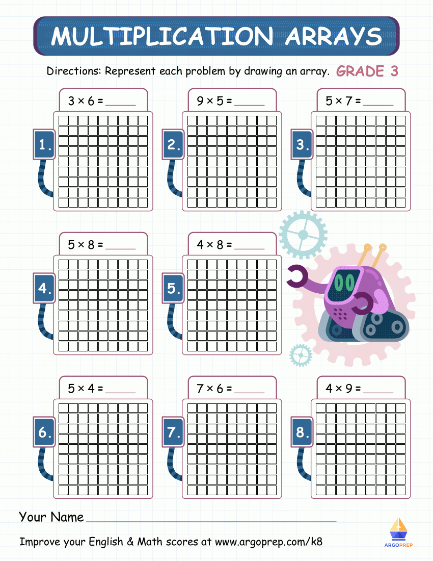 3rd Grade Math Arrays Worksheets For Free ArgoPrep