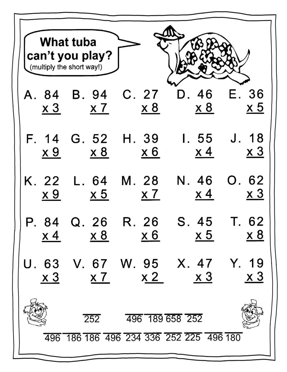 3rd Grade Math Worksheets Best Coloring Pages For Kids Worksheets Library
