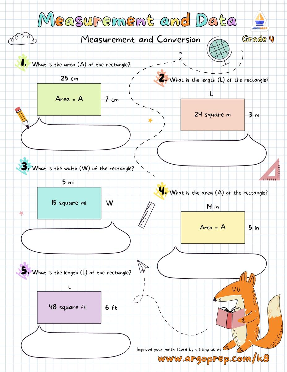 4th Grade Measurement Measurement And Weight Length Worksheets For Free ArgoPrep ArgoPrep