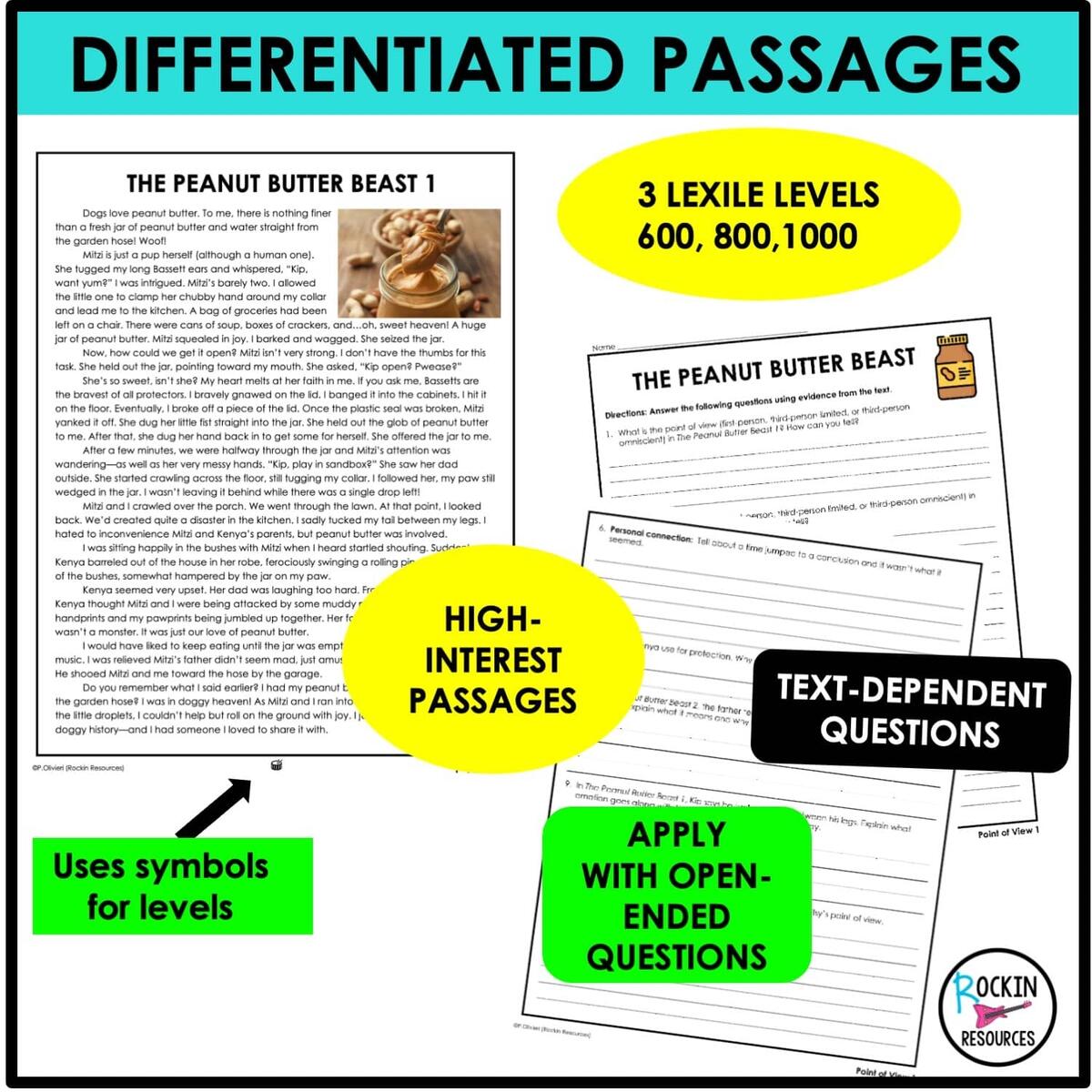 4th Grade Point Of View Activities Point Of View Task Cards Distance Learning Rockin Resources