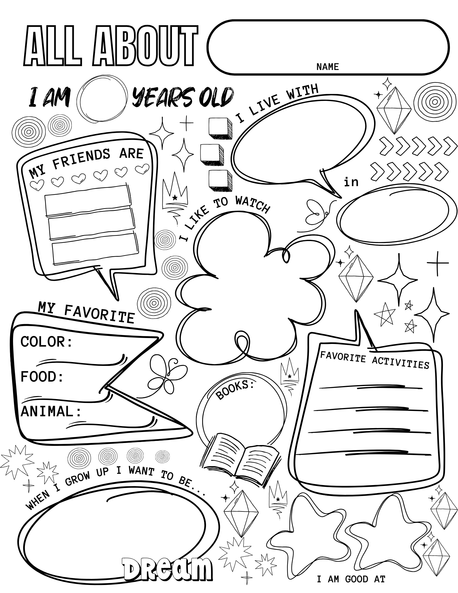 Back To School Worksheets For Kids ABCmouse