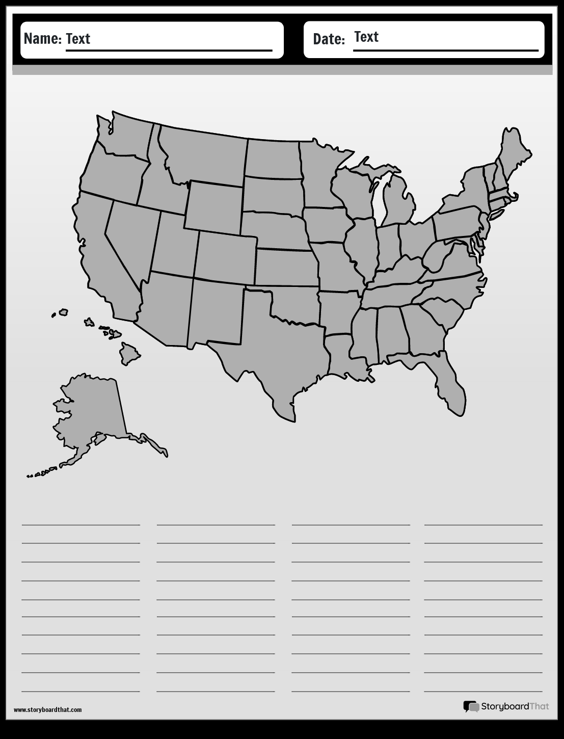 Printable Map Of The United States Mrs Merry