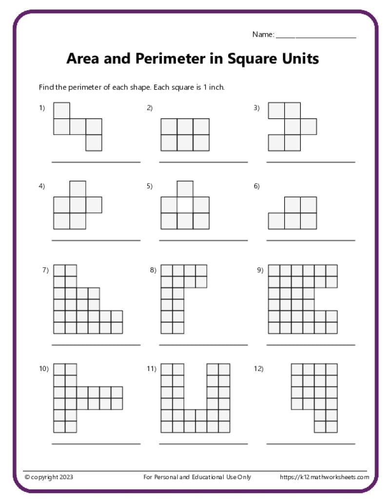5th Grade Geometry Worksheets
