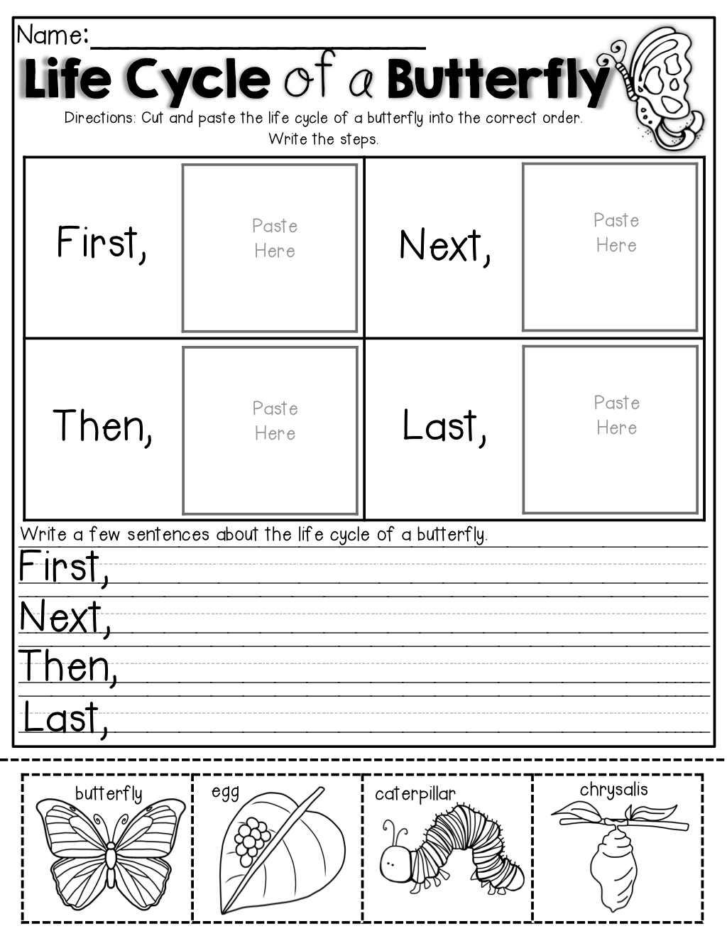 Caterpillar Counting Worksheet Numbers 0 100 Preschool Kindergarten PDF Etsy