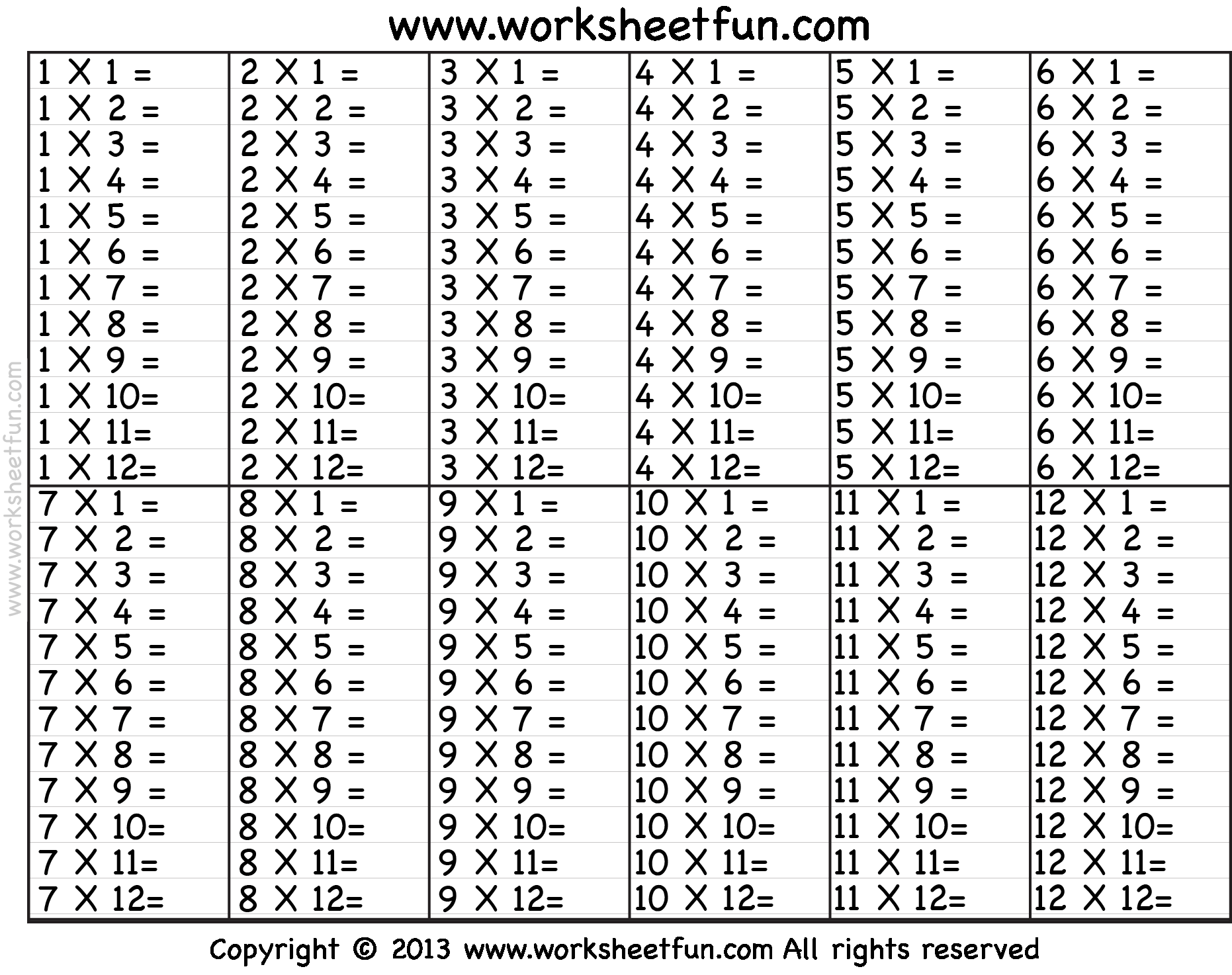 8 Stuff To Buy Ideas Times Tables Worksheets Printable Multiplication Worksheets Free Printable Multiplication Worksheets