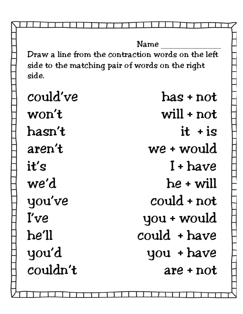 9 Contractions Ideas To Save Today Contraction Worksheet Teaching 2nd Grade Reading And More