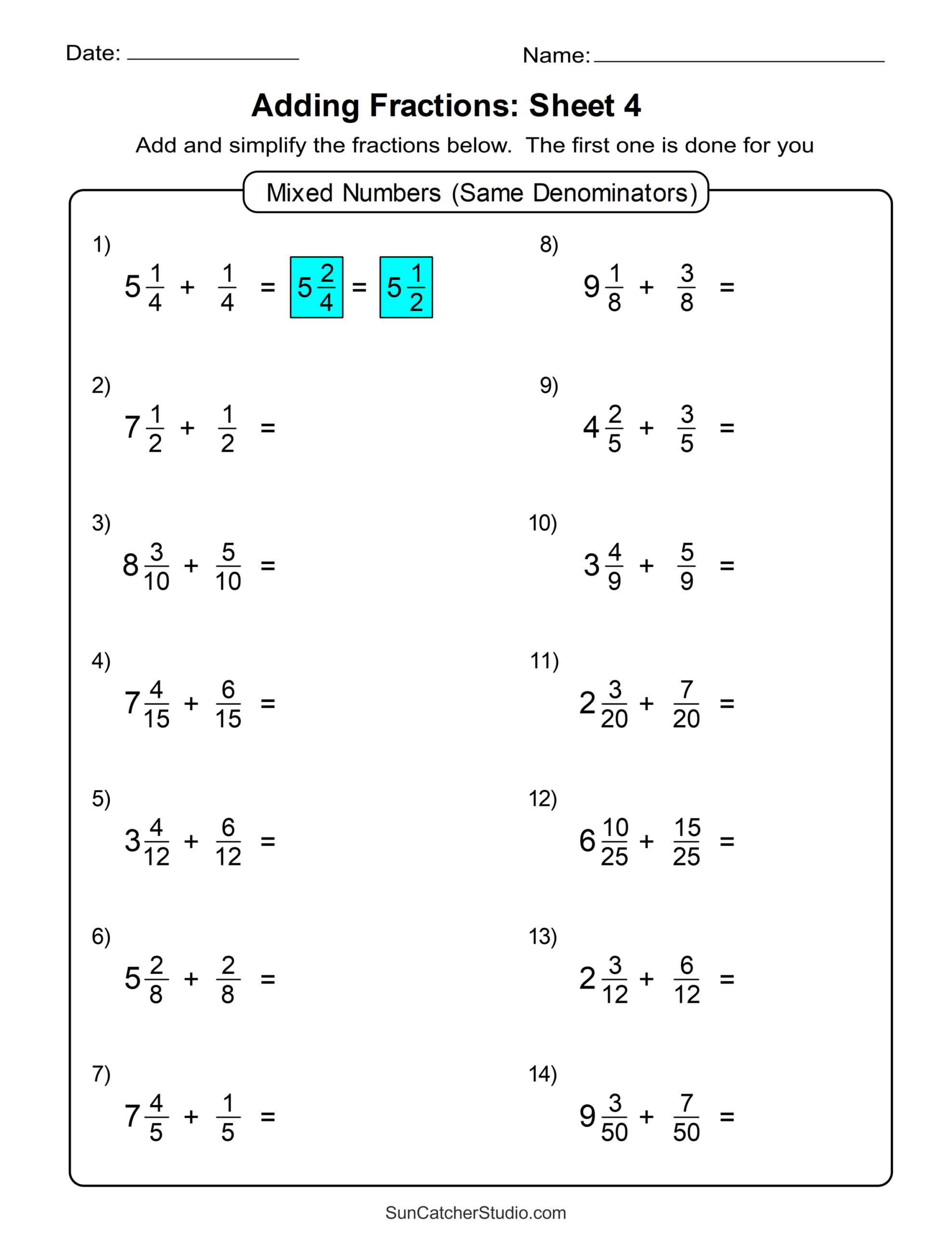 Adding Fractions Worksheets Same And Unlike Denominators Free Printables Lettering SVG Files Tools Apps Adding Fractions Worksheets Same And Unlike Denominators Free Printables Lettering SVG Files Tools Apps