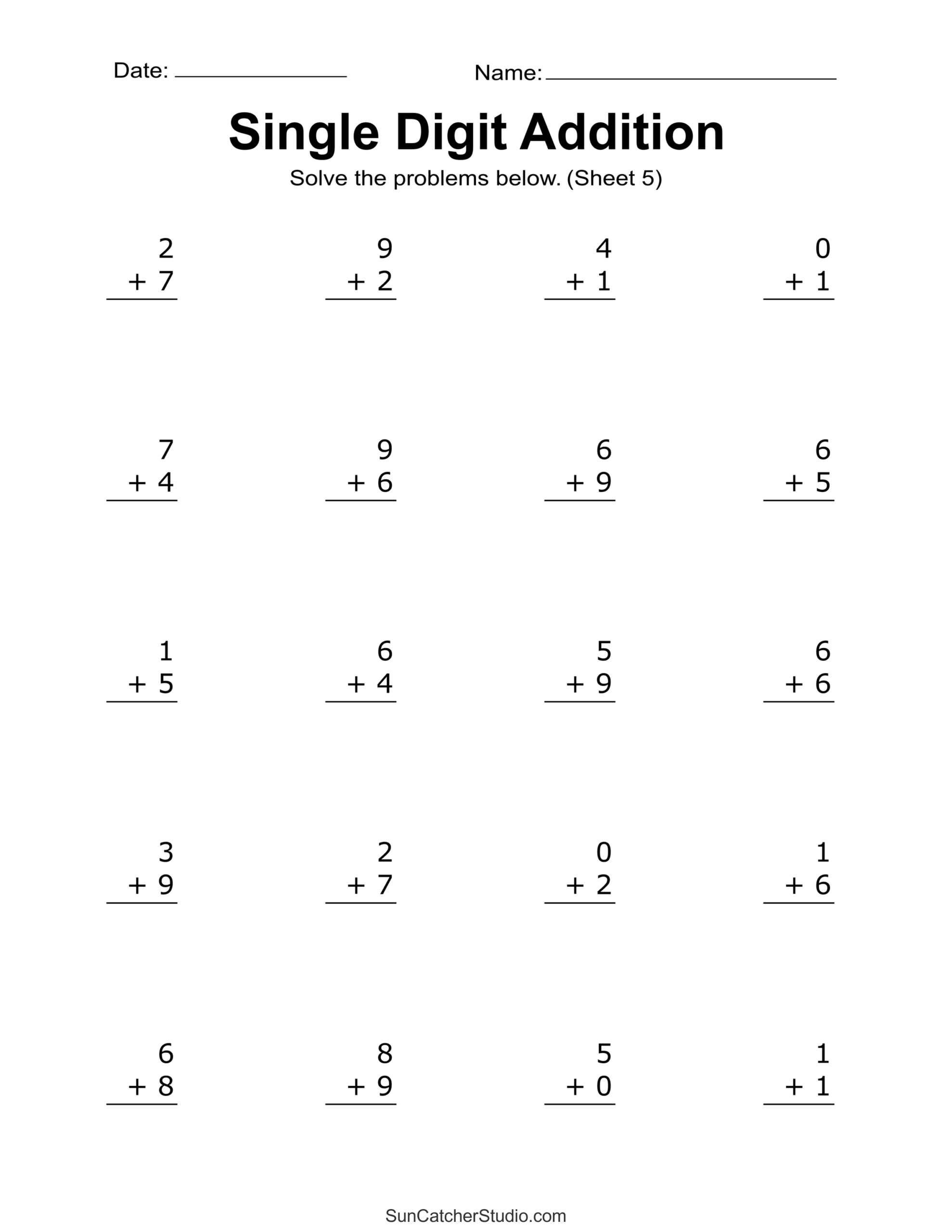 Addition Worksheets Free Printable Easy Math Problems Free Printables Lettering SVG Files Tools Apps Math Worksheets Superstar Worksheets