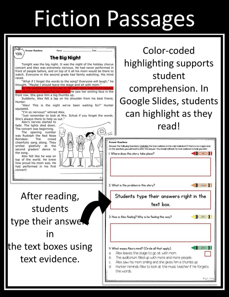 Ask Answer Questions Fiction Reading Comprehension 2nd 3rd MagiCore