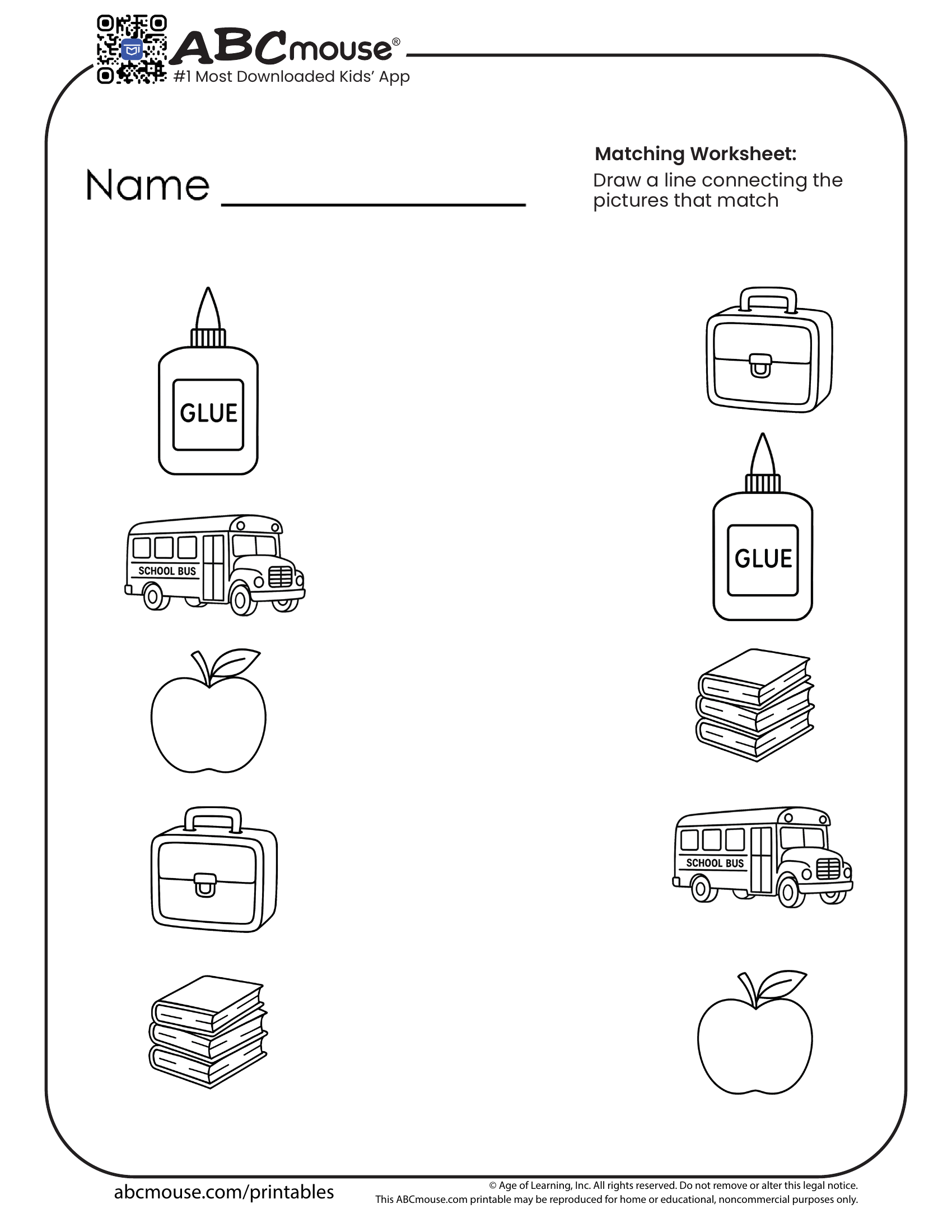 Back To School Worksheets For Kids ABCmouse Printable Kindergarten Math Worksheets PDF Free Download
