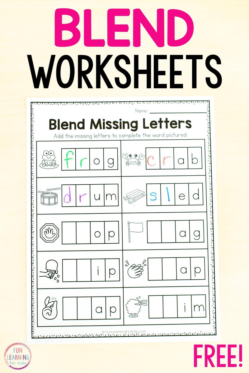 FREE Ending Blends Ng And Nk Worksheets With Do A Dot Markers