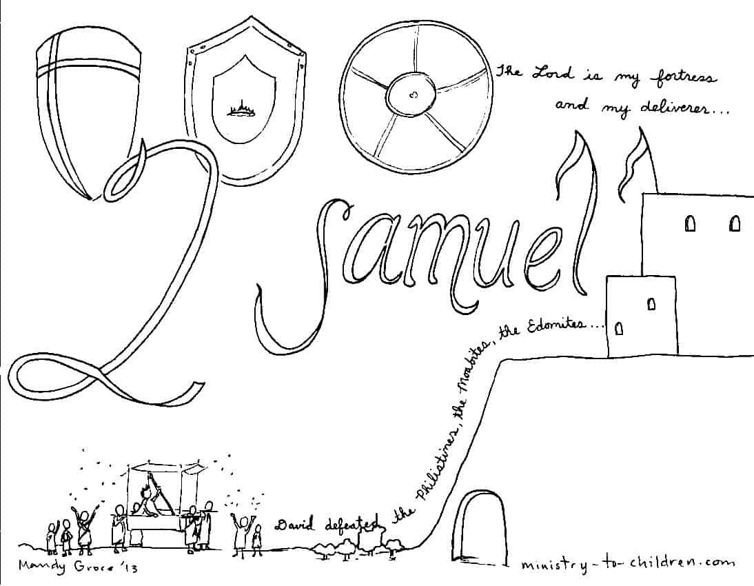 Book Of 2 Samuel Bible Coloring Page Book Of 2 Samuel Bible Coloring Page