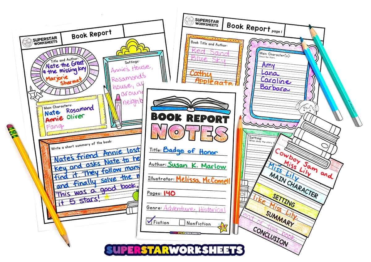 Book Report Templates Free Printables Superstar Worksheets Book Report Templates Free Printables Superstar Worksheets
