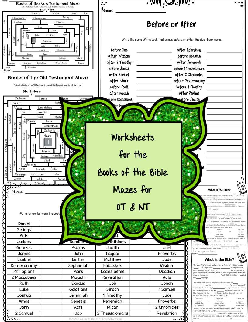 Books Of The Bible Activity Pack 3 Catholic Made By Teachers Books Of The Bible Activity Pack 3 Catholic Made By Teachers
