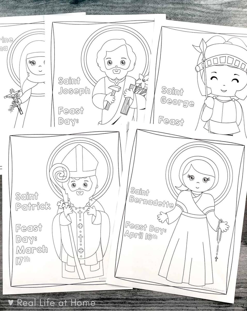 Catholic Saints Crafts And Activities Packet For Kids Vol 1