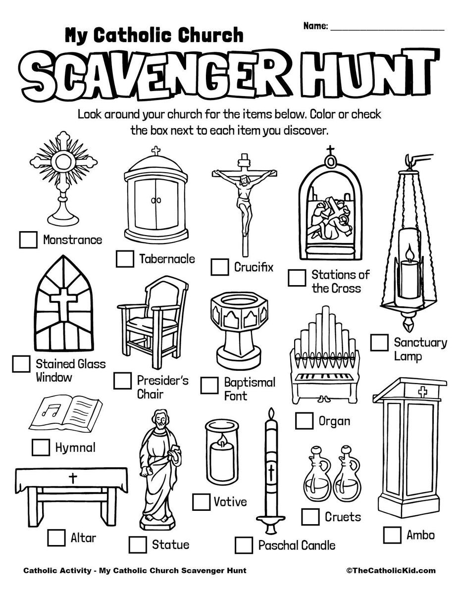 Catholic Scavenger Hunt For Kids Free Printable TheCatholicKid Catholic Scavenger Hunt For Kids Free Printable TheCatholicKid