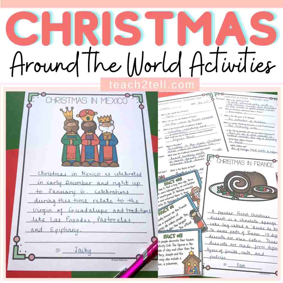 Christmas Literacy Ideas Printables And Digital Teaching Resources By Teach2Tell Holidays Around The World Christmas Around The World Reading Passages Classful