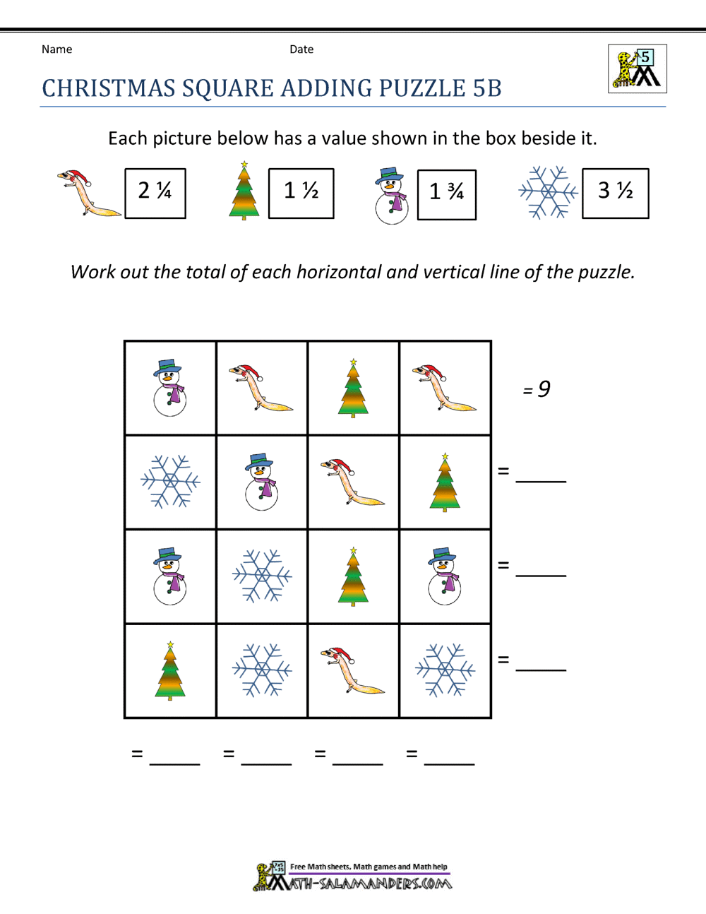 Christmas Math 5th Grade Worksheets Free Editable Christmas Worksheet Templates Canva