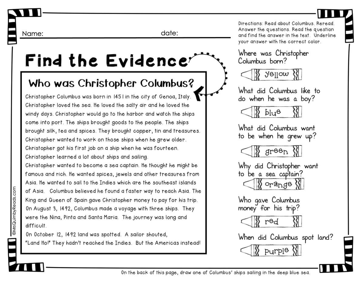 Christopher Columbus Social Studies American History Writing Prompts Classful