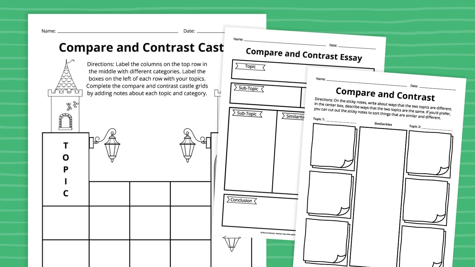 Text Structure Worksheets Compare And Contrast Readings Text Structure Worksheets