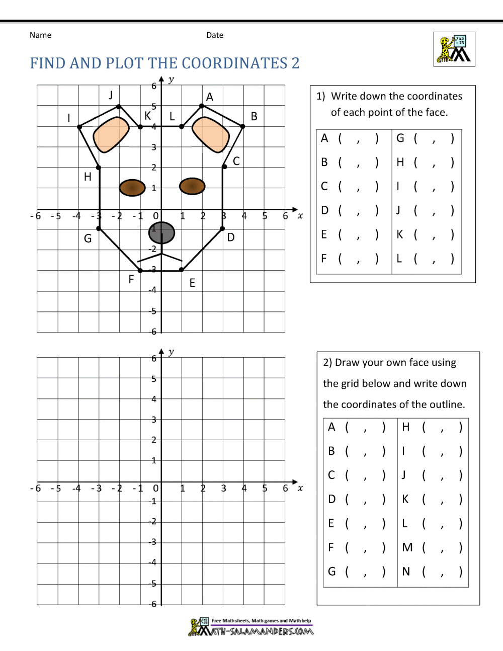 Coordinate Plane Grid