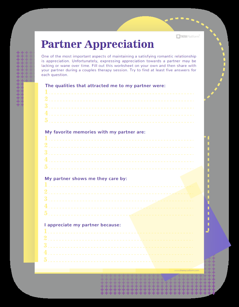 Couples Therapy Worksheets TheraPlatform Resources Couples Therapy Worksheets TheraPlatform Resources