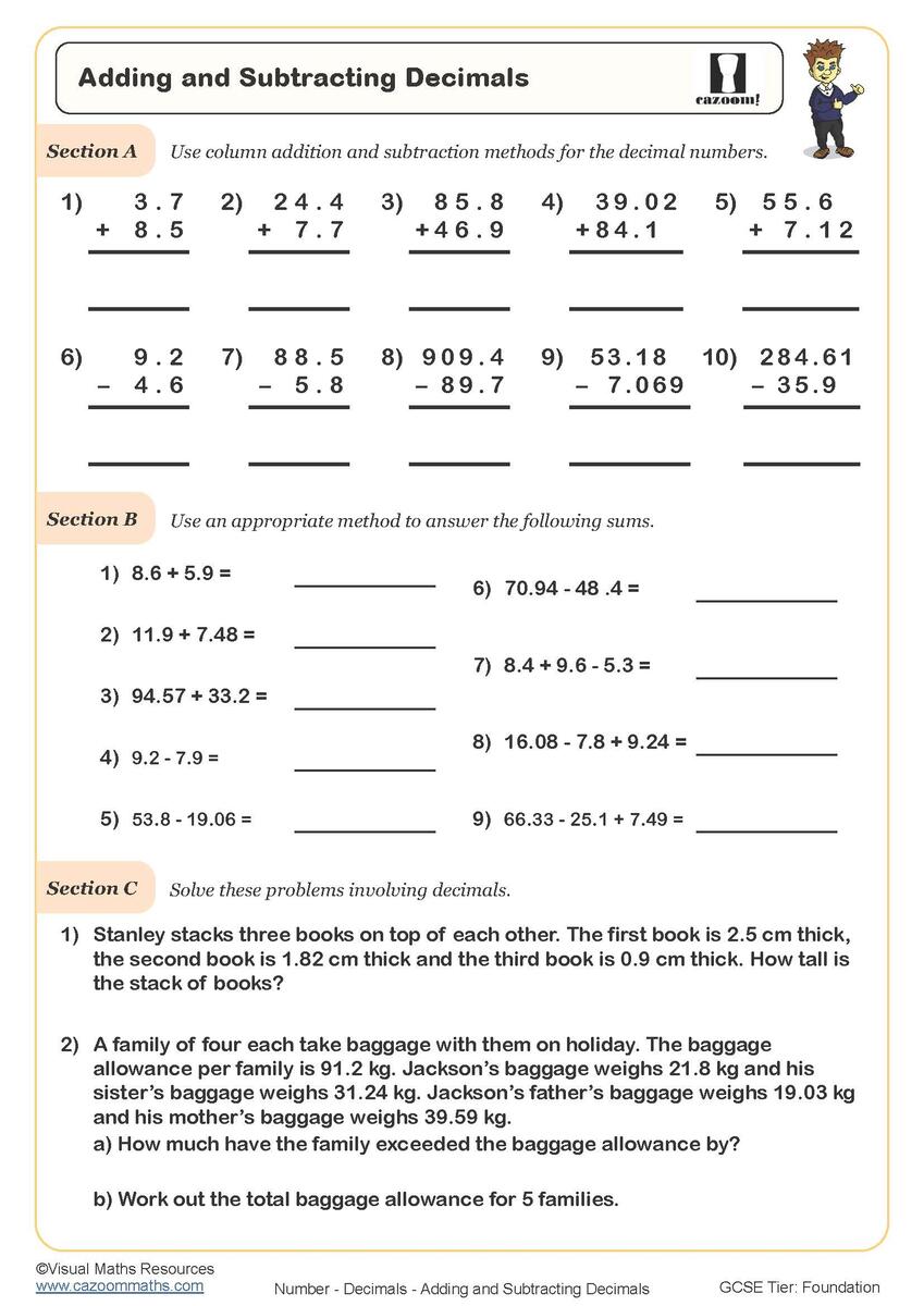 Decimals Worksheets Printable Adding Ordering Multiplying Decimals Worksheets PDF And Free Samples Downloads Cazoom Maths Decimals Worksheets Printable Adding Ordering Multiplying Decimals Worksheets PDF And Free Samples Downloads Cazoom Maths