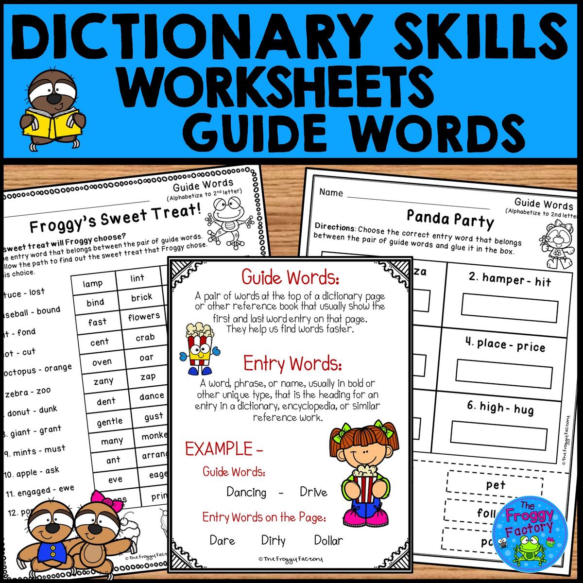 Dictionary Skills Worksheets Guide Words Made By Teachers