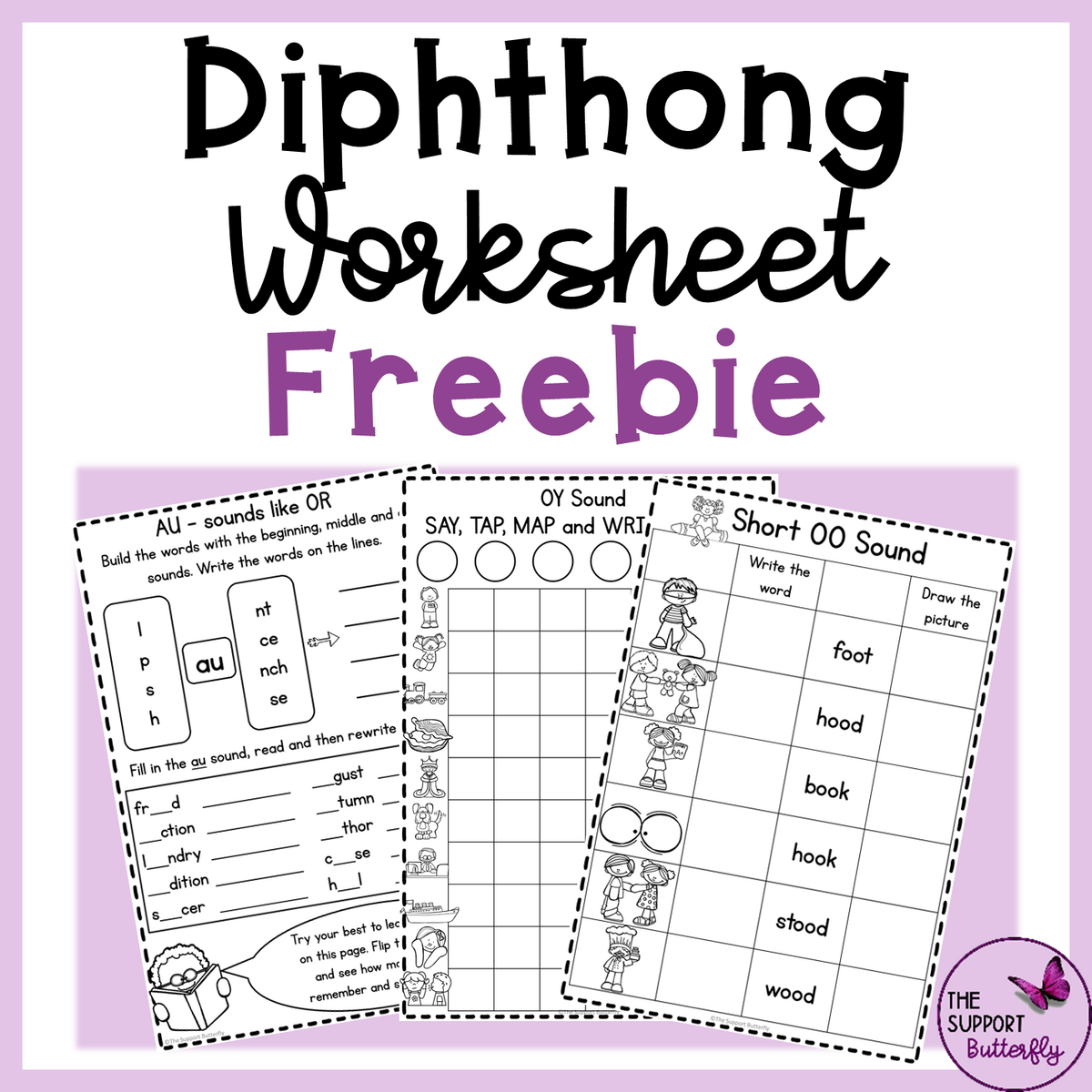 Diphthong Worksheet Freebie Made By Teachers Diphthong Worksheet Freebie Made By Teachers