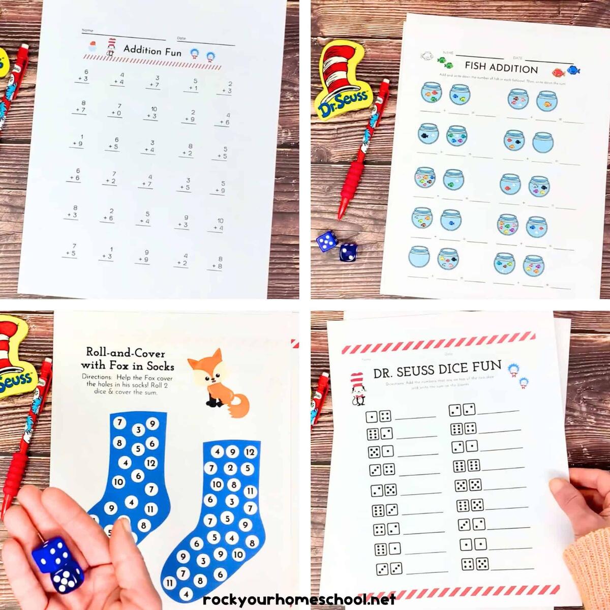 Dr Seuss Worksheets For Fantastic Math Fun Free Rock Your Homeschool