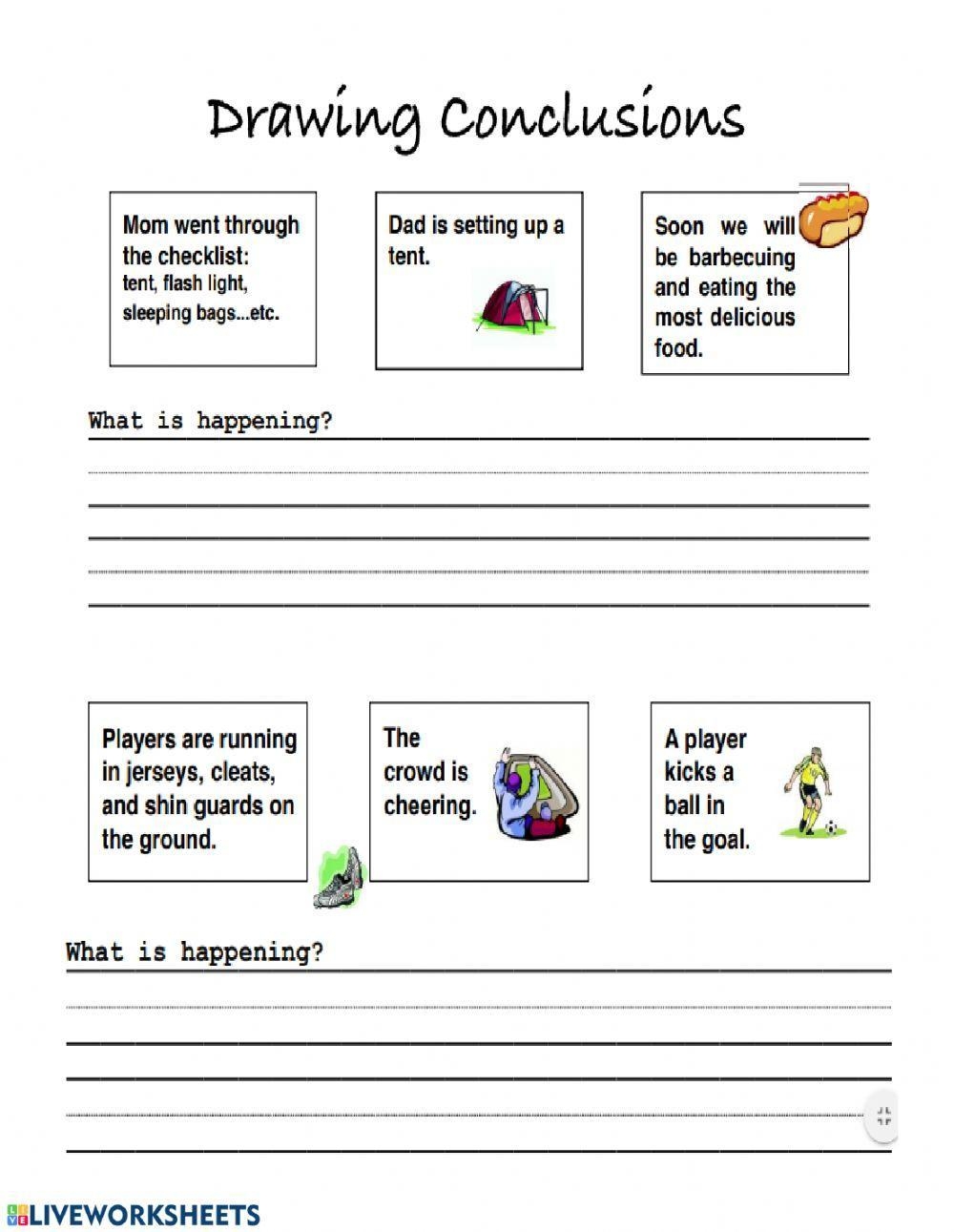 Drawing Conclusion Worksheet Worksheets Library Drawing Conclusion Worksheet Worksheets Library