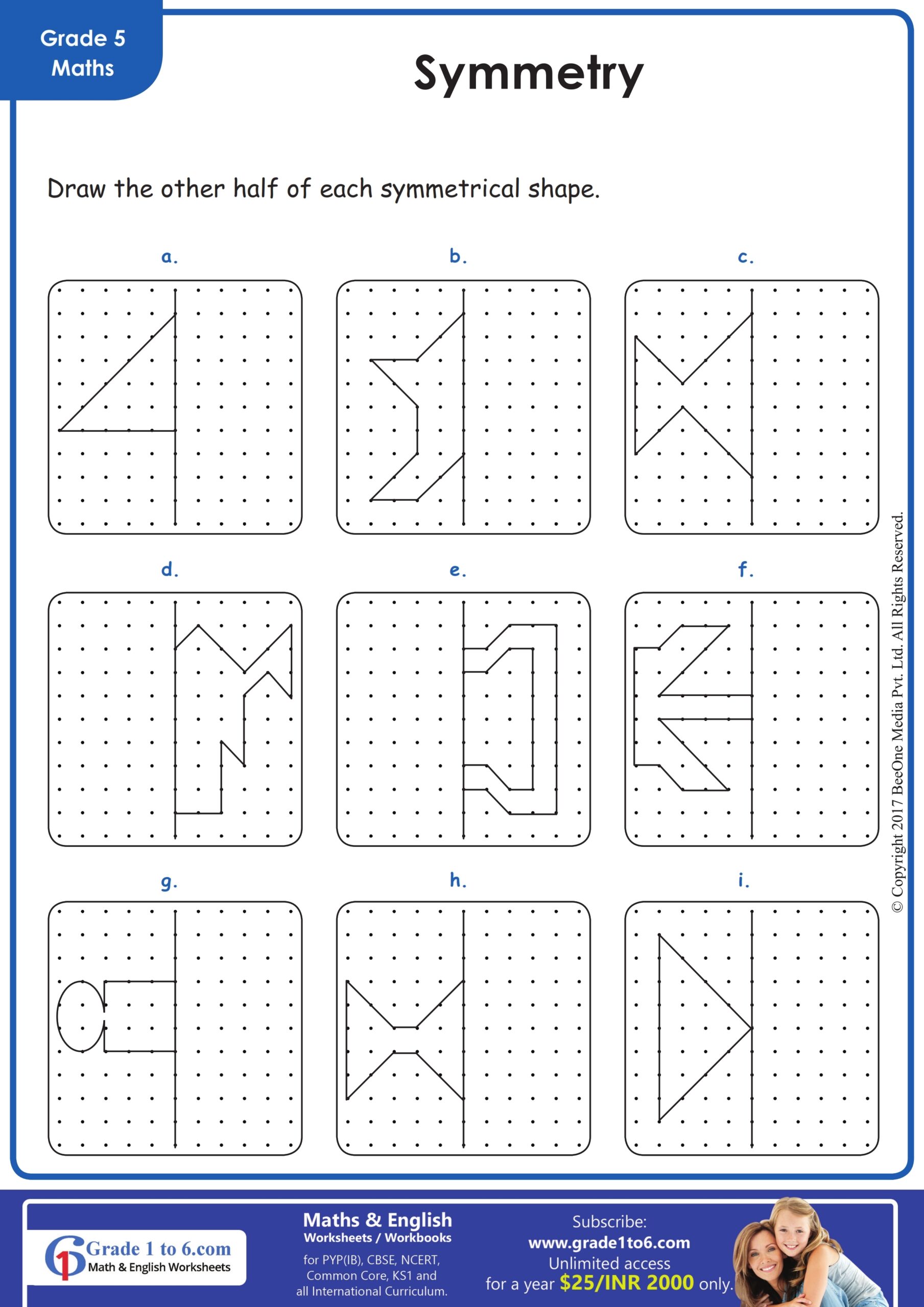 Drawing Lines Of Symmetry Worksheet Grade1to6 Lines Of Symmetry A Worksheet Printable Year 4 Geometry Worksheet