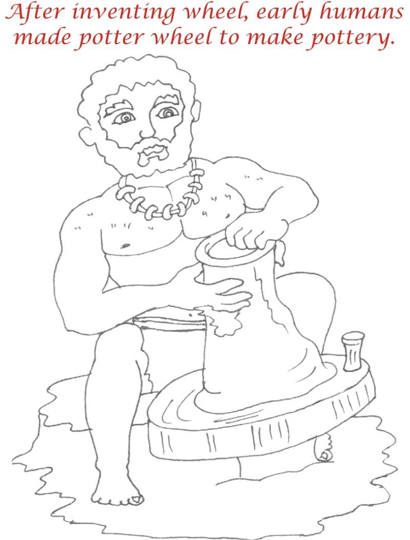 Early Humans Printable Coloring Page For Kids 7 Early Humans Printable Coloring Page For Kids 7