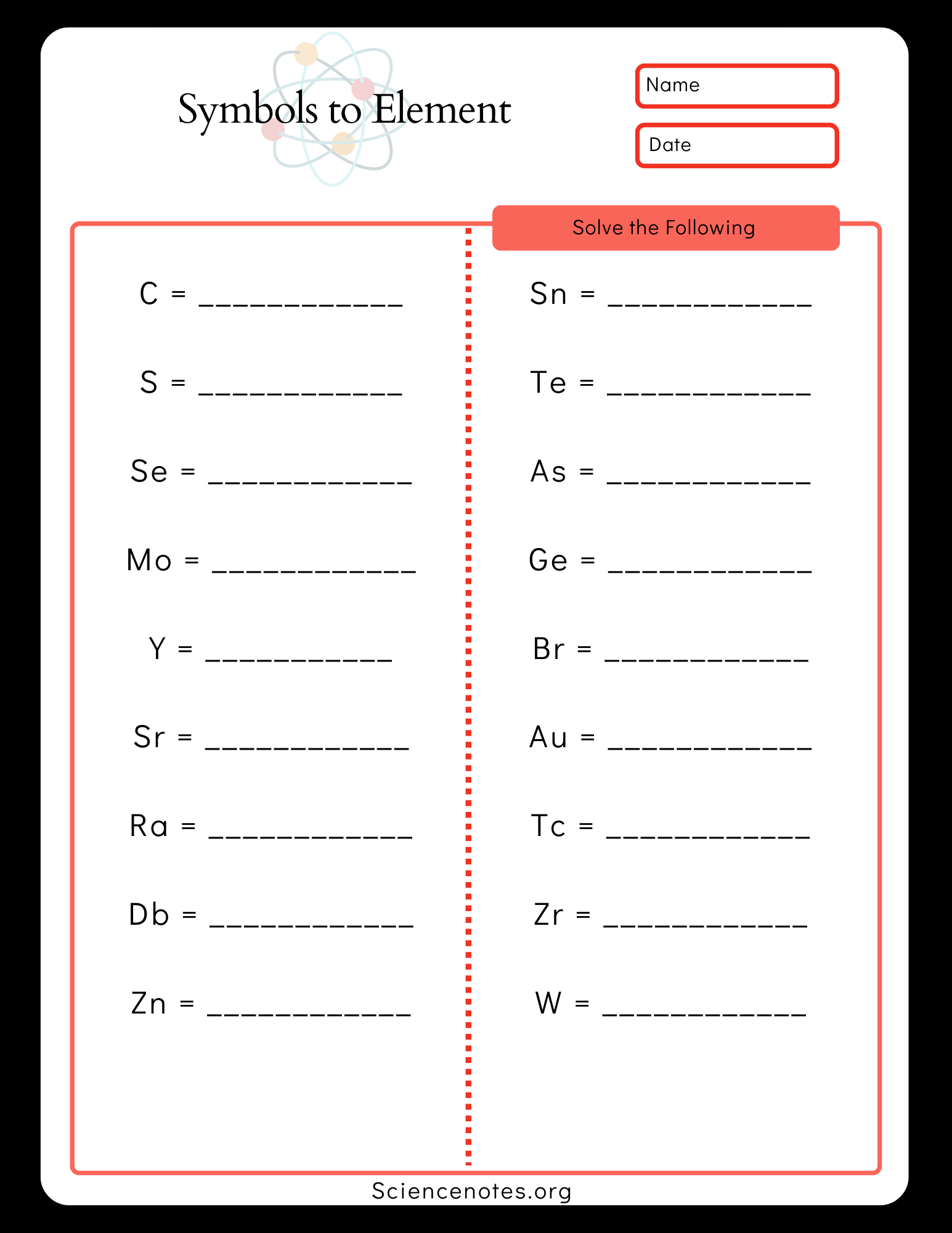Element Names And Symbols Worksheets FREE American Symbols For Kids Printable Worksheets Worksheets Library