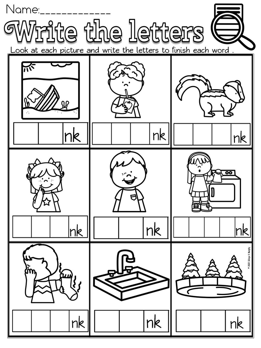 Ending Blends Nk Poster And Activities Made By Teachers