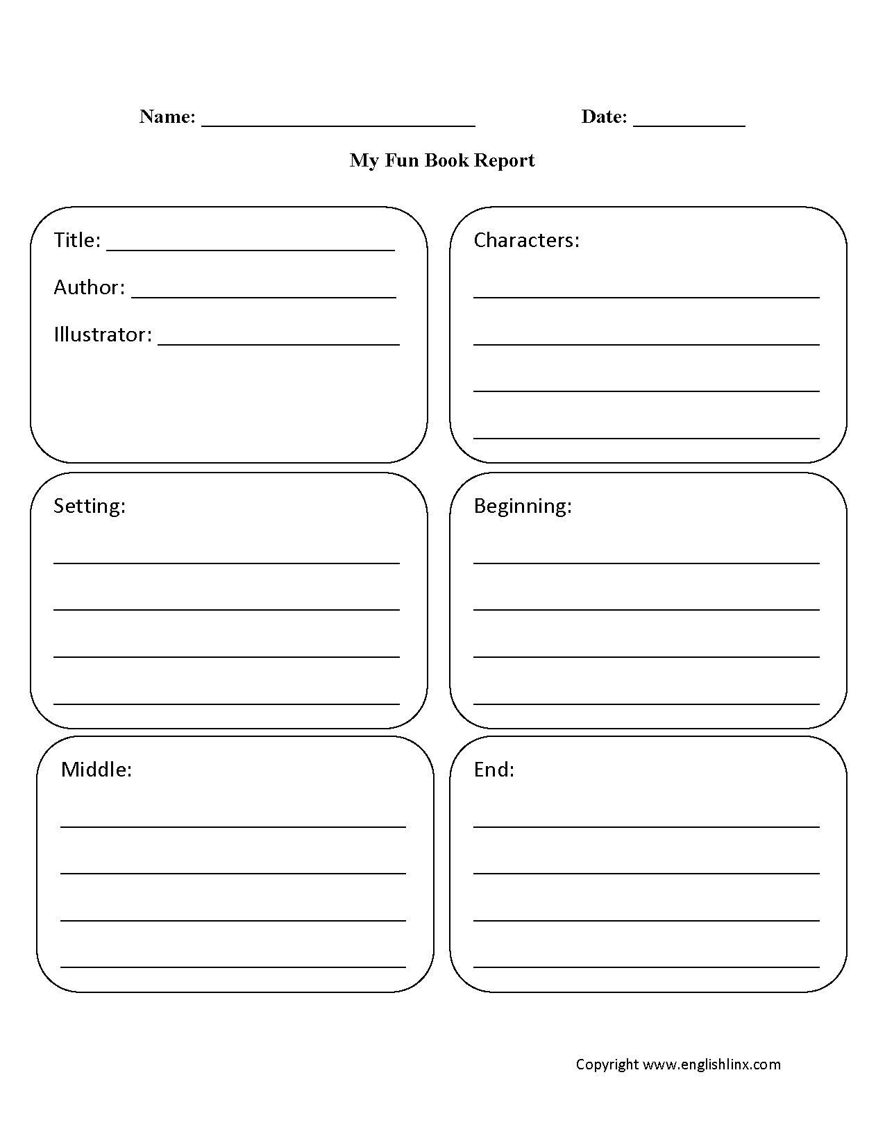 Biography Printable For Kids One Page Report On Famous People