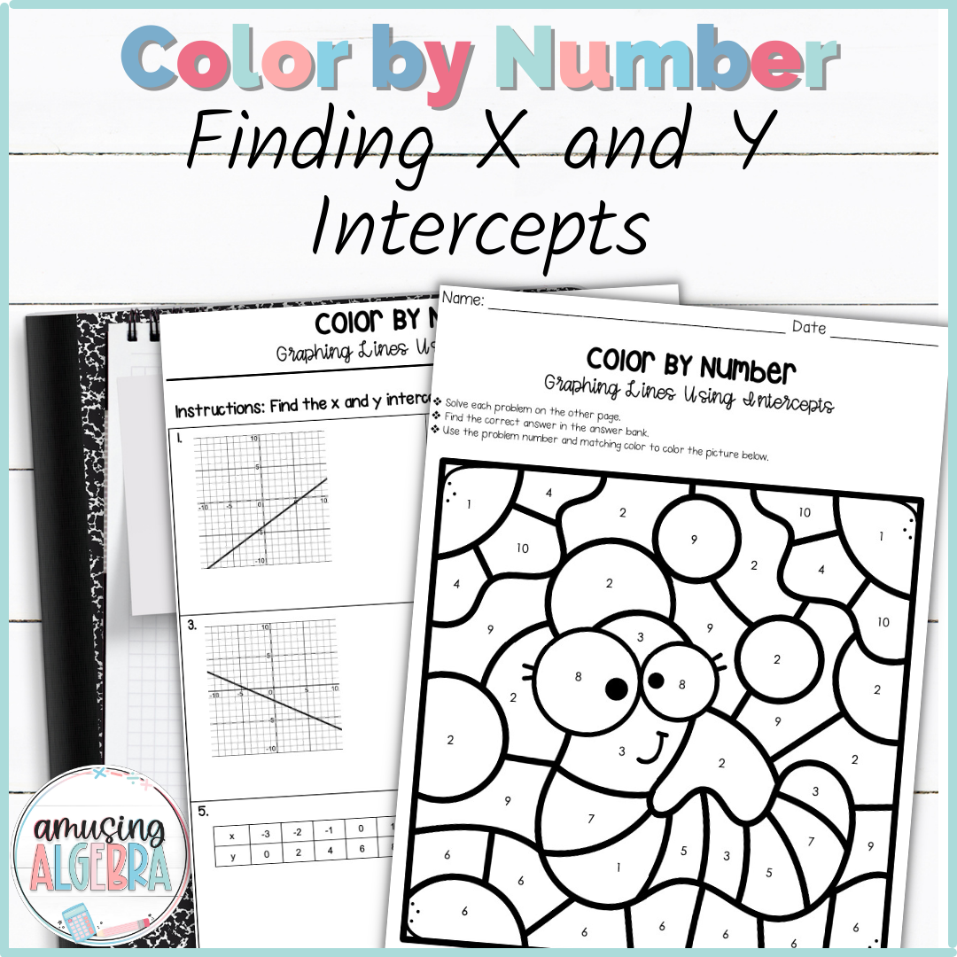 Finding X And Y Intercepts Of Lines Coloring Activity Made By Teachers Finding X And Y Intercepts Of Lines Coloring Activity Made By Teachers