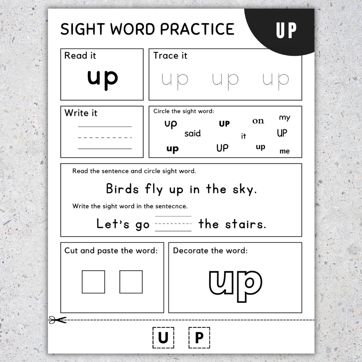 First Grade Sight Words Free Printable Pre K Sight Words Worksheets Highlights Preschool Workbook