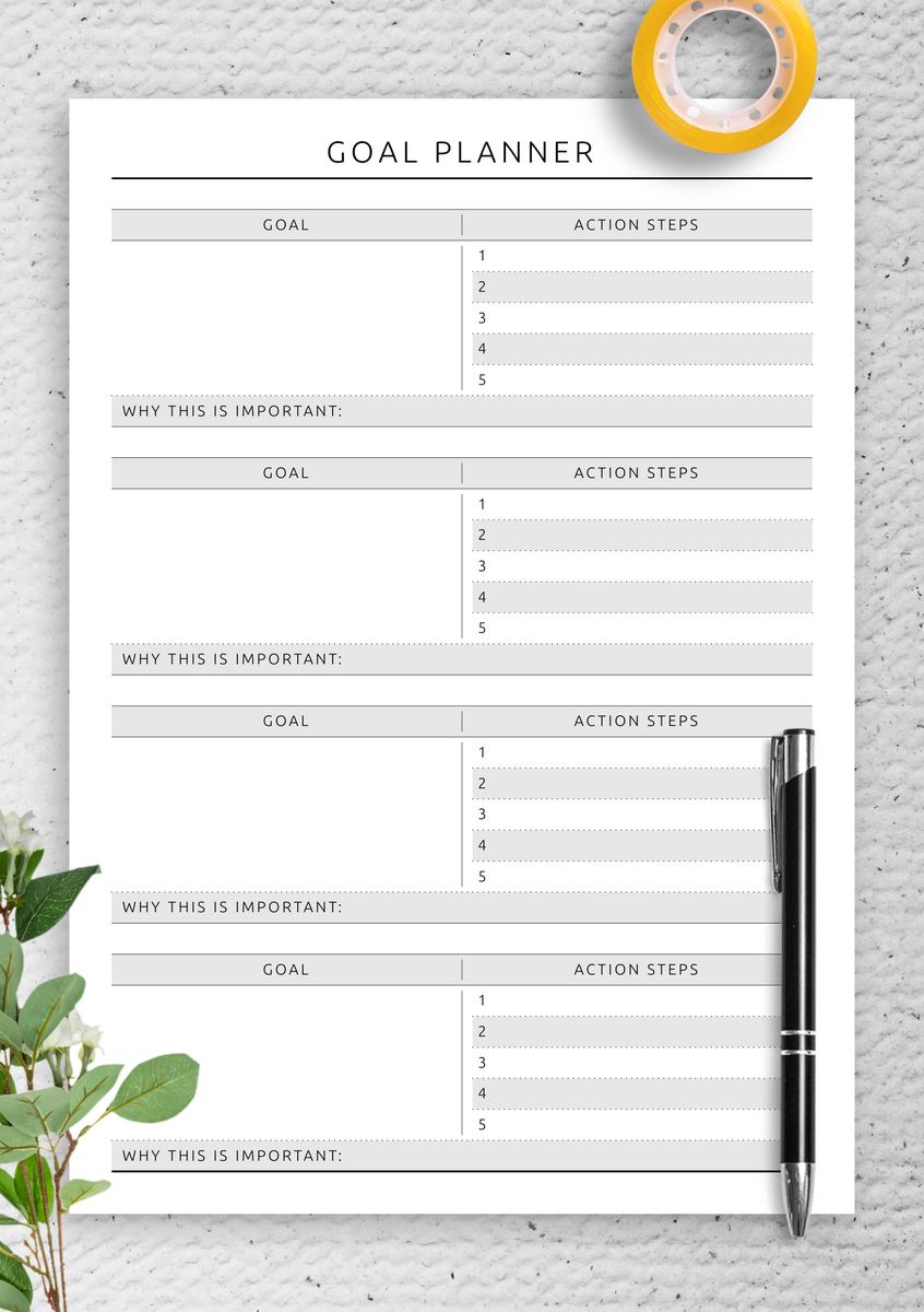 Fitness Goal Planner PDF Build A Routine That Fits Your Life Fitness Goal Planner PDF Build A Routine That Fits Your Life